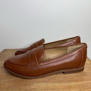 Lane Bryant Loafers Women’s 8W Brown Faux Leather Slip On